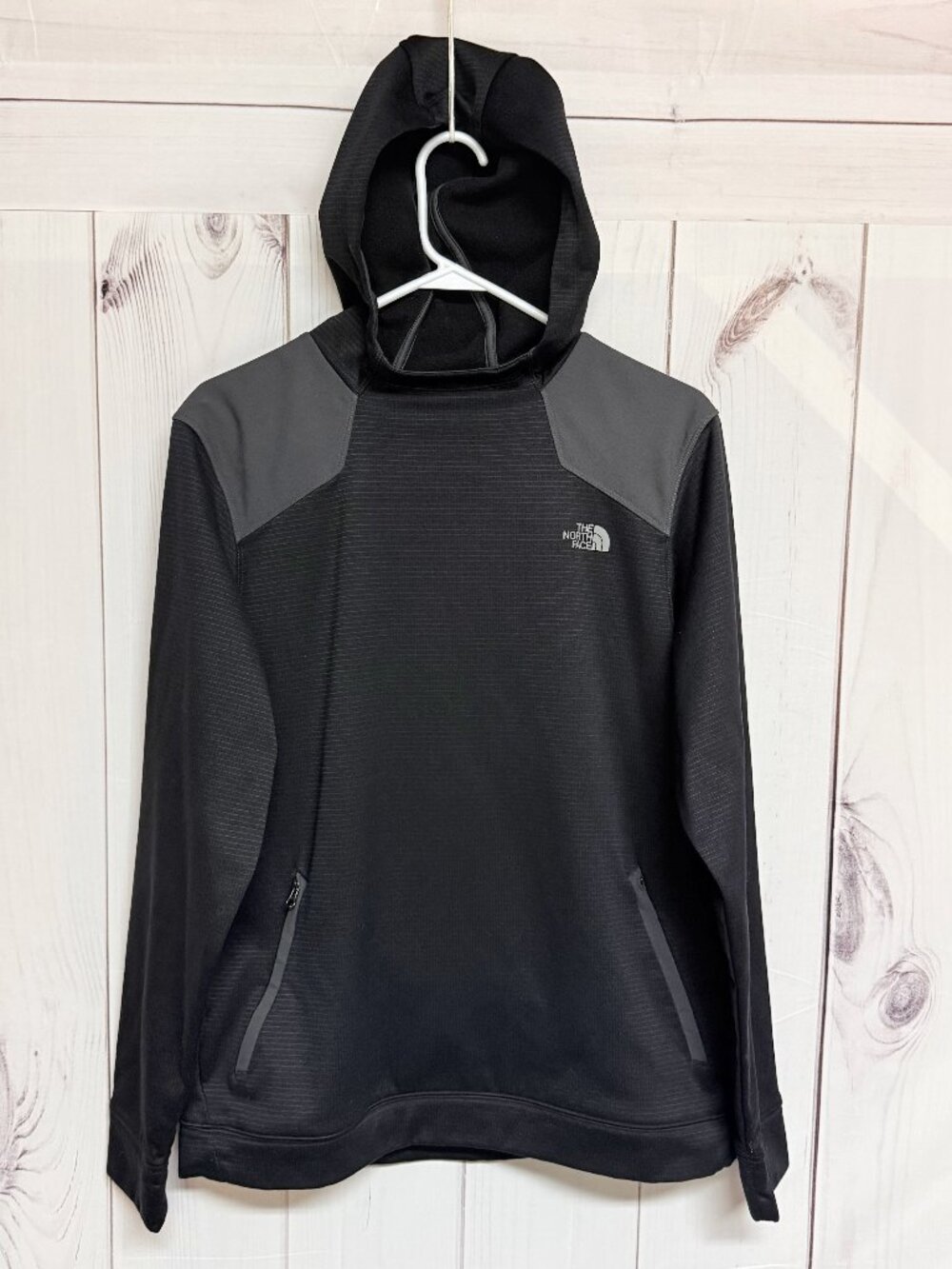 The North Face Men’s Ampere‎ Hoodie Large Black Gray EUC